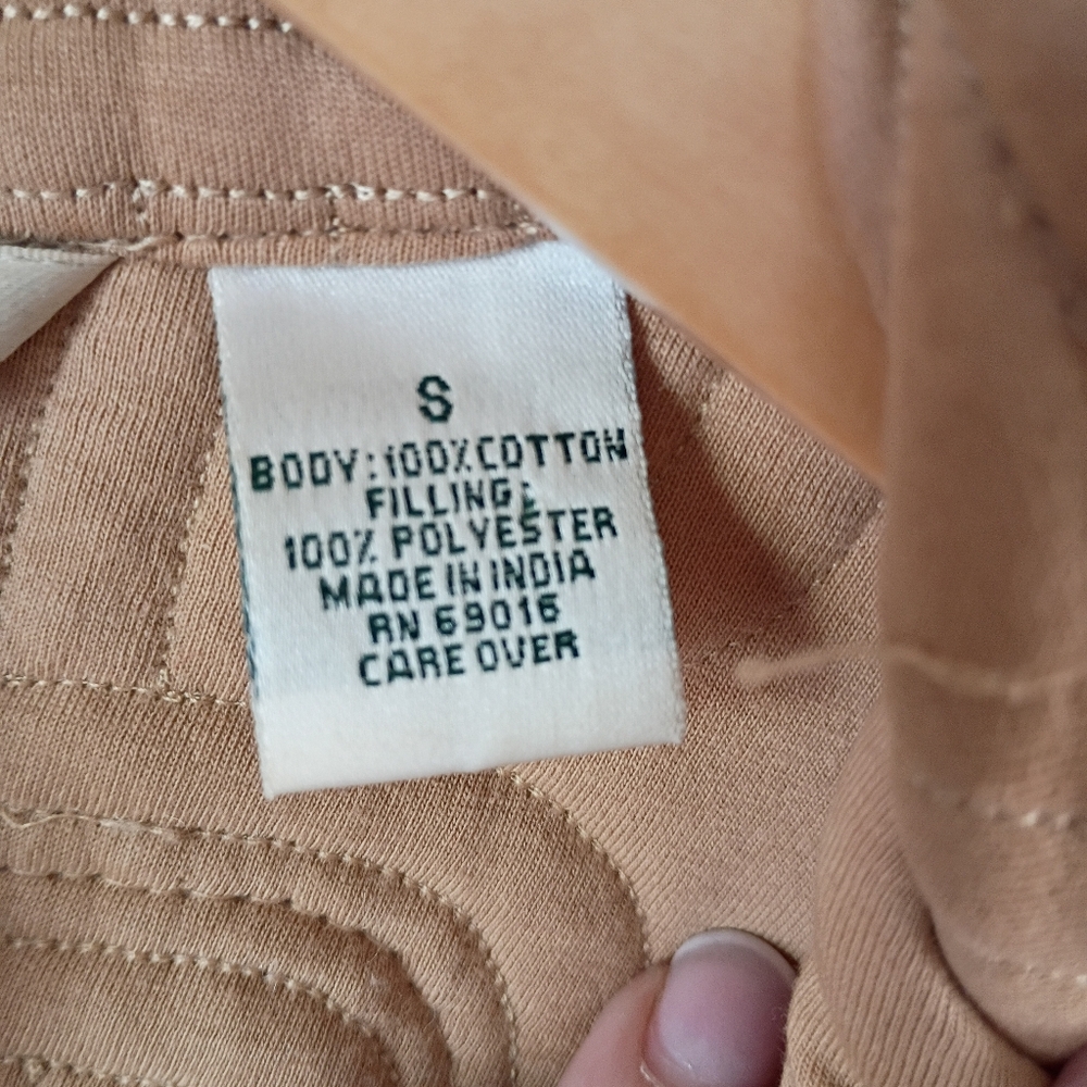 Laura Ashley Women's Beige Quilted Sequin Jacket.Pit To Pit 22" - Picture 5 of 6